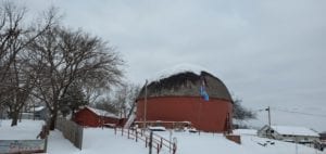 Arcadia Round Barn - Winter Photo