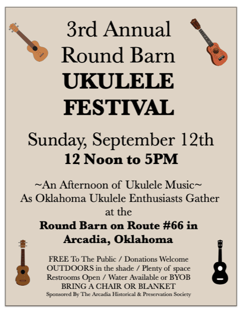 3rd Annual Round Barn Ukulele Festival