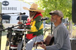 Jahruba Lambeth, left, and Felix Linden, who make up the duo Ruba and the Flea, will bring reggae and rhythm and blues music to the Round Barn on July 16
